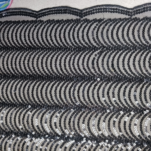 Black Sequin Evening Wrap/scarf NWOT - Picture 5 of 9
